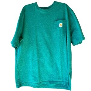 Carhartt Men’s Loose Fit XL Green Tee Shirt (Heavyweight)